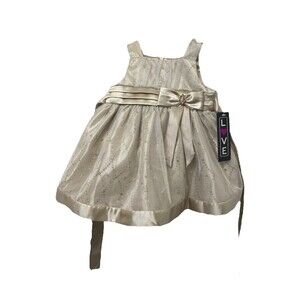 Love by Special Occasions Infant Girl’s Event Dress Taupe Color Size 6-months